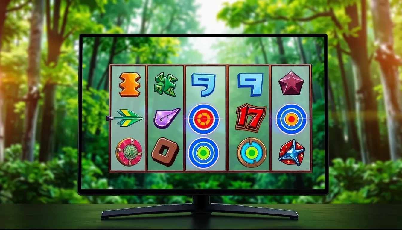 dynamic gaming interface of Lots Of Power Play Archer Slot.